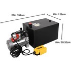 20 Quart Double Acting Hydraulic Pump Dump Trailer 12v Dc Unit Pack Power Unit