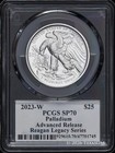 2023-w  25 Palladium Burnished Amer  Eagle Pcgs Sp70 Advanced Release - Reagan