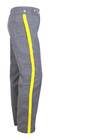 Us Civil War Officer   s Gray Wool Trousers  Reenactment Pants  1 5  Yellow Trim