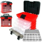 73 Compartment Tool Storage Box Organizer W  Trays Durable Plastic Structure New