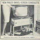 Vintage Philco Predicta Swivel Screen Console Tv Mid-century Modern Home Decor