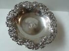 Impressive Sterling Compote Floral Piercings In Rim   Foot  Mauser Co  1887-1903