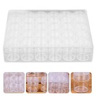 Bead Storage Case Empty Makeup Pots Face Cream Containers Round Clear Jars