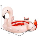 6-person Inflatable Party Island Flamingo Bird Pool Float Island W electric Pump