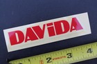 Davida Helmets Clear Red Bicycle Bike Cycling Og Bk Vintage Biking Sticker