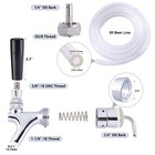 Patioer Draft Beer Faucet Beer Line Shank Kit Beer Tower Dispenser Replacement