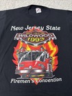 Vintage Jerzees New Jersey State 1993 Fireman   s Convention Firefighters Size M