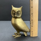 Vintage Brass Owl Figurine Standing 5 