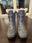 Columbia Ice Maiden Ii Women   s Gray Lace-up Fur Trim Insulated Snow Boot Us 10