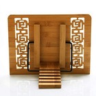  Large Size Bamboo Book Stand And Cookbook Holders For Reading 13 2-x-9 2-inch