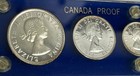1955 Canada Proof Like 6 Coins Set In Blue Plastic Holder