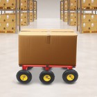 6-wheel All-terrain Mover  Heavy Duty Furniture Dolly  1200-lb Capacity  35x18in