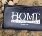 Vintage Home National Bank Money Bag  Blue  