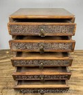 11 8  Old Chinese Hualiwood Carved Dynasty Palace Storage Drawer Cupboard Chest
