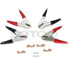 Scitoo 4pcs Battery Booster Cable Parrot Clamps 1100amp Jumper Replacement