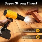 Cordless Handheld Leaf Blower  Turbo Airflow  2x Batteries   Charger
