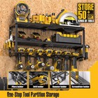 Heavy Duty Power Tool Organizer Wall Mount  Cordless 4 Drill Hanger Storage Rack