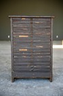 Antique Apothecary Typeset Cabinet Letterpress Wood Drawer Vintage Jewelry Box