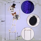 Outdoor Halloween Skeleton Yard Decorations With Stakes 3 4  Thick Lawn Art