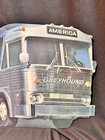 Vintage Greyhound Super 7 Bus Advertisement Cardboard Stand-up  Unused