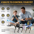 Smart Robot Dog Toy  Interactive Stem Robot Pet With Blaster  Voice   Remote    