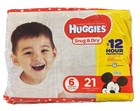 4 X 21 Count Vintage Huggies Size 6 Snug   Dry Diapers Total 84 Count 