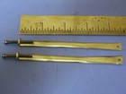 Nice Pair Antique French Clock Cast Brass Door-bezel Straps   Screws    k 