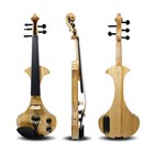 Electric Violin 5 String Solid Wood Violin Kit 4 4 Ebony Fittings With Bow Case