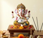 Esplanade Resin Ganesha Ganesh Murti Idol Statue Sculpture - Multi-colour - 9   