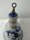 M  A  Hadley Cow Dinner Bell Hand Painted Folk Art Pottery 5   
