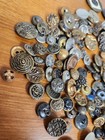 290  Vintage And Antique Metallic Button Mixed Lot