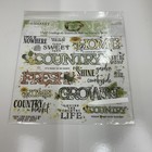 49   Market Vintage Artistry Countryside Paper Laser Cuts   Rub-ons Lot Of 4