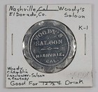 Nashville  Ca Trade Token  Woody s Saloon Gf 12     Drink Tc-104026