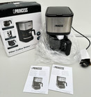Princess 246030 Coffee Maker Black  Silver 8 Cup Capacity New Original Packaging