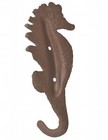 Seahorse Wall Hook Decor Brown Decorative Coat   Towel Hanger 5 25  Beach House