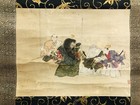 Y5082 Kakejiku Shoujou Drinker Signed Japan Hanging Scroll Interior Wall Decor