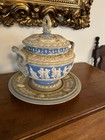 Antique Mettlach Villeroy   Boch Ges gesch 2087 Soup Tureen W underplatter