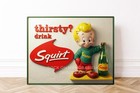 Squirt Soda     Premium Aluminum Metal Sign     11 X 14