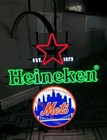 New York Ny Mets Baseball heineken Beer Neon Light Bar Mancave Sign  nib  
