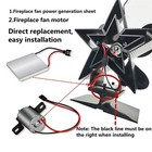 For Stove Burner Fan Fireplace Heating Replace Parts Eco Friendly Motor Tool