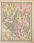 1887 Nevada State  Map Original  12x9 5  Counties - Townships - Railroads