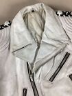 Hein Gericke Leather Biker Jacket Motorcycle Jacket White Ladies    Eu Size 48 40   