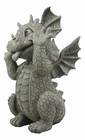 Ebros Whimsical Garden Dragon Making Funny Faces Statue 10 25  H Figurine