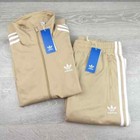 Adidas Originals Firebird Track Pants   Jacket Set Track Suit Men s Beige New
