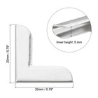 200pcs 20mm Metal Book Corners Photo Corners Book Corners Silver Tone