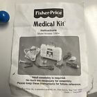 Vintage Fisher Price Doctors Medical Kit Playset 7pc Pretend Play
