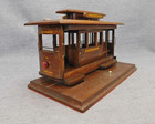 Vintage San Francisco 500 Powell   Mason Wood Cable Car Lamp W bulb Clean Works