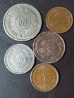 Lot Of 6 Vintage Jordan Coins     Hashemite Kingdom 1949 - 1984 Hussain Bin Talal