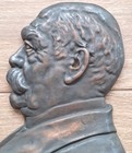 Original German Bas Relief Bismarck Metal Prussian Very Rare