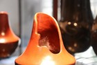 Spectacular Alice Cling Navajo Signed Pottery - Mottled Brown Glaze Oxblood Az